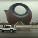 This teapot-shaped office building is 10 stories high and opened last year. Image: ODN YouTube